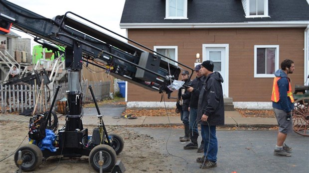 L’équipe de tournage du film  Louis Cyr  débarque à Sorel-Tracy