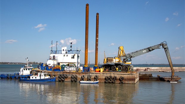 Les travaux de dragage de la marina sont lancés