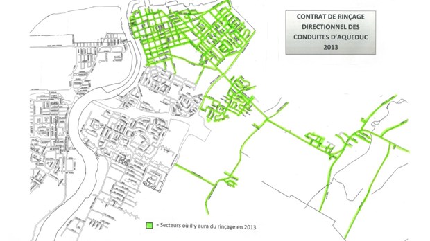 Rinçage du réseau de distribution de l’eau potable