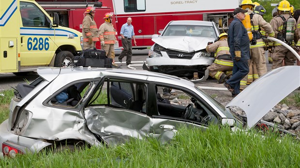Accident avec blessés à Saint-Ours