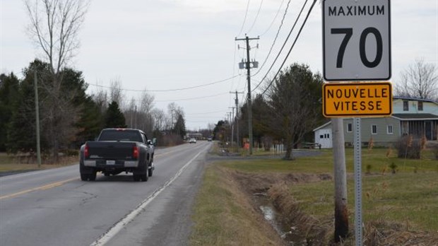 Changements aux limites de vitesse sur la route 132