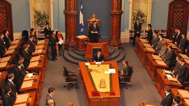 Des étudiants de Sorel-Tracy à l'hôtel du Parlement