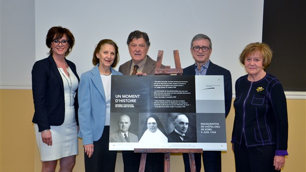 Une plaque commémorative pour les fondateurs de l’Hôtel-Dieu de Sorel    