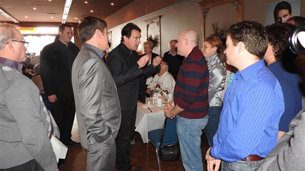 Pierre Karl Péladeau de passage à Sorel-Tracy