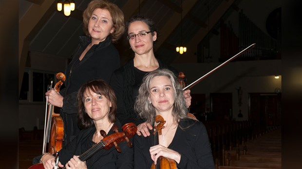 Le Quatuor Tiffany jouera Vivaldi, Bach Pachelbel et Bélanger au Café-théâtre les Beaux instants