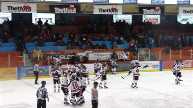 Les Éperviers vont chercher deux points à Thetford