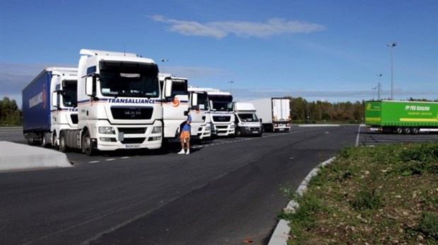 La Ville de Sorel-Tracy et Richardson sont à valider un emplacement pour le stationnement temporaire des camions lourds