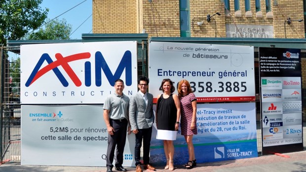 Début des travaux de rénovation pour le 28, rue du Roi et la salle de spectacles Georges-Codling