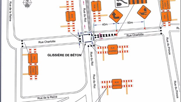 L’intersection des rues du Roi et Charlotte fermée pour un mois