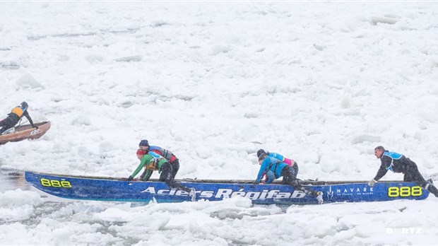 L’équipe soreloise de canot à glace dans le haut du classement de la  Coupe des glaces