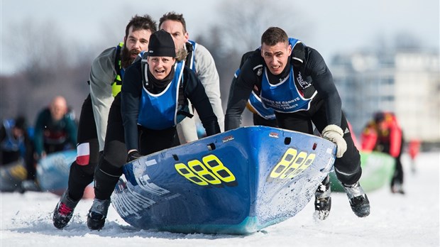 Course de canot à glace Sorel-Tracy – L’équipe locale décroche la 3e place !