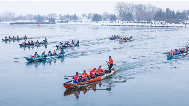L'équipe locale hérite de la 3e place à la course de canots à glace