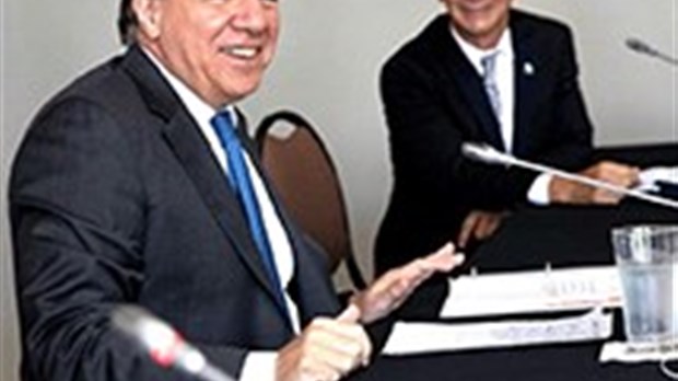Serge Péloquin et François Legault: des dossiers à prioriser