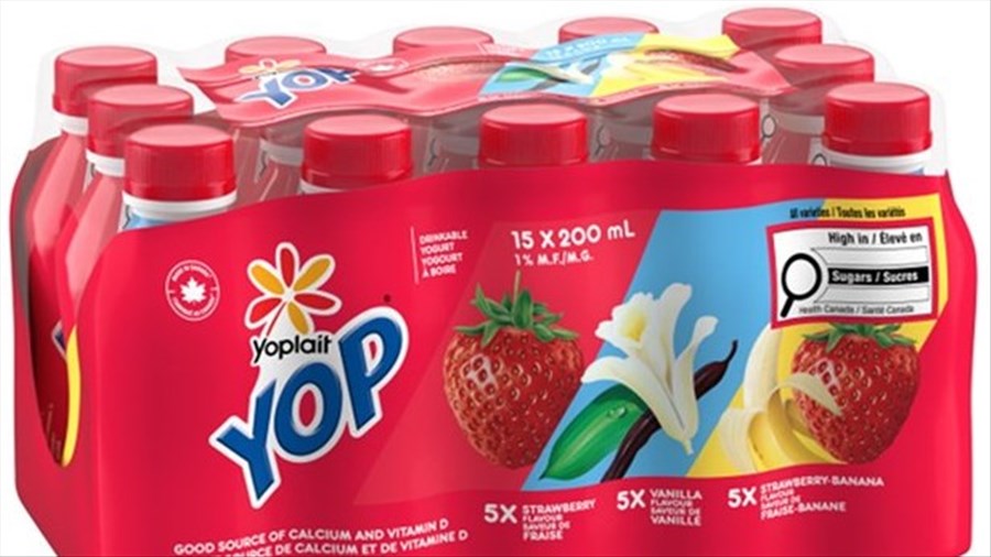 La présence de morceaux de plastique cause un rappel de yogourts de Yoplait au pays