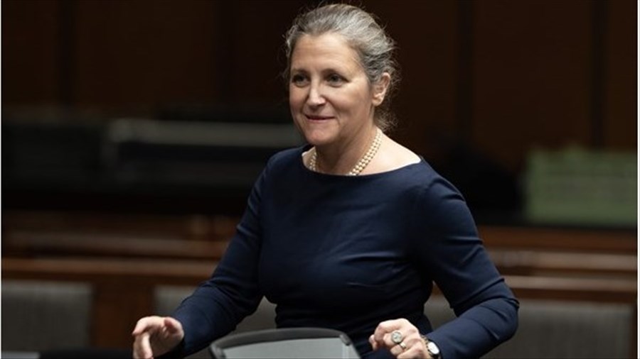 La démission de Chrystia Freeland, députée de longue date, prend effet aujourd'hui
